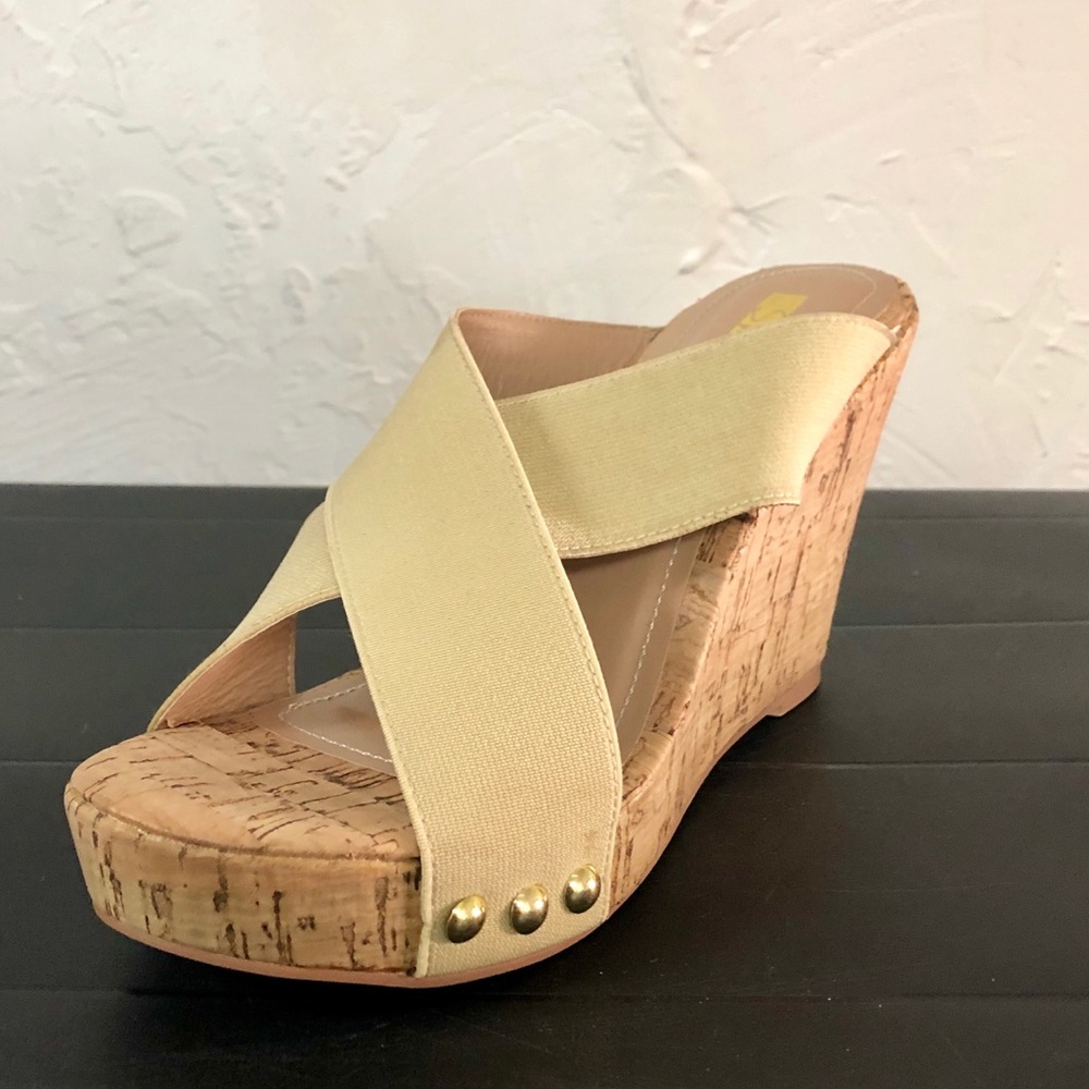 Tan Wedges Nude Wedges Cork Wedges Heels